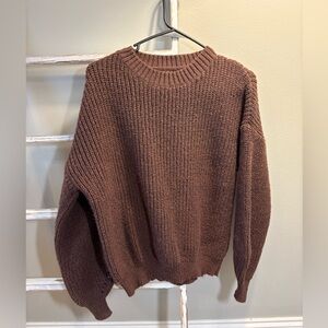 Women’s Brown Crewneck Sweater